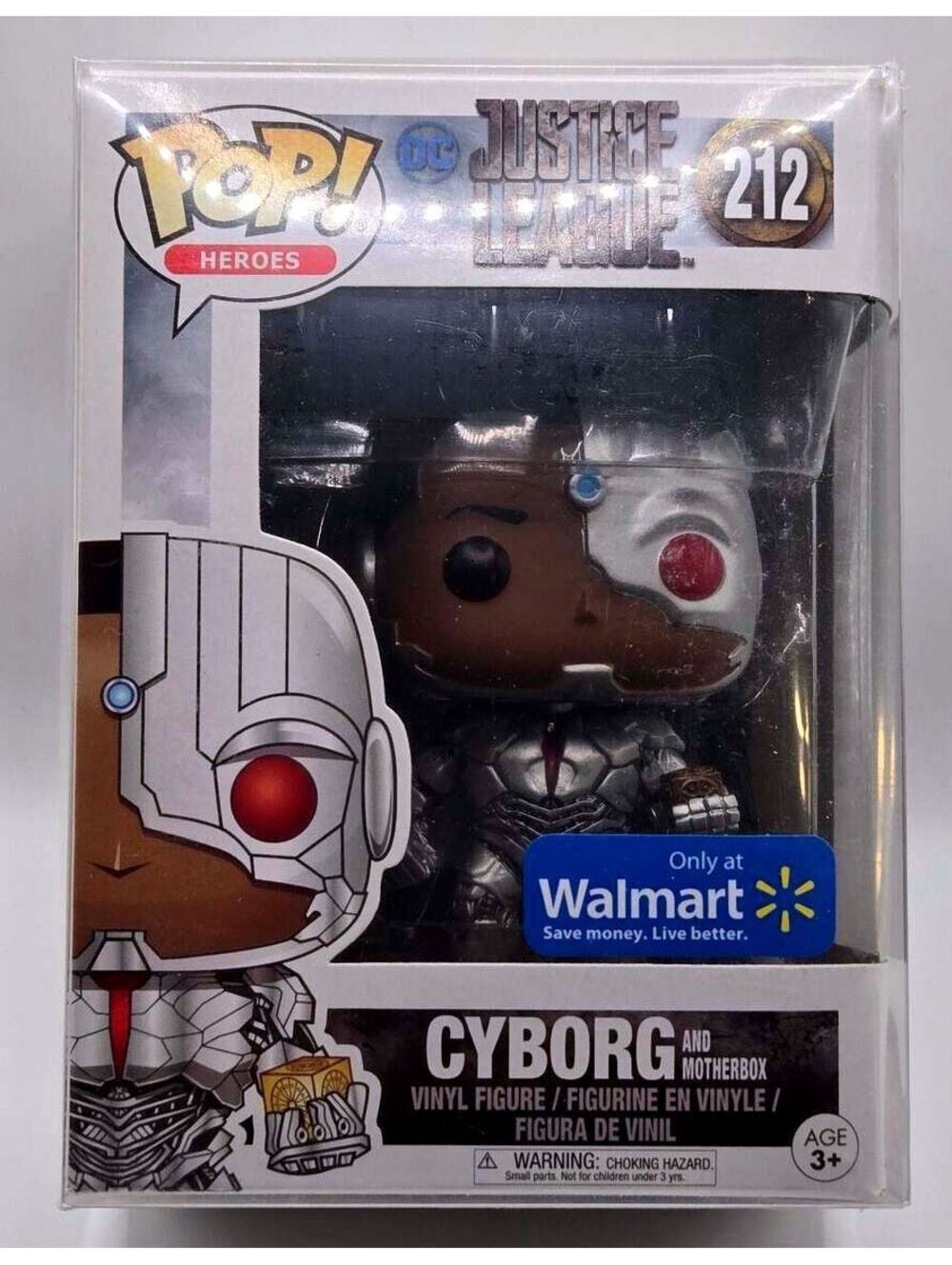 Funko POP! Heroes DC Justice League Cyborg and Motherbox #212 Walmart Exclusive